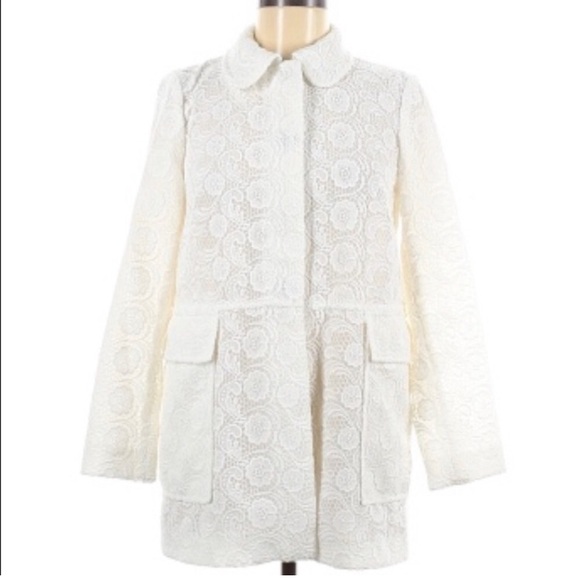 ZARA • White Lace Jacket - Picture 3 of 14